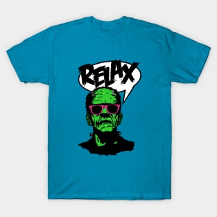 Frankie Says Relax Frankenstein shirt, hoodie, mug, apparel, gift T-Shirt